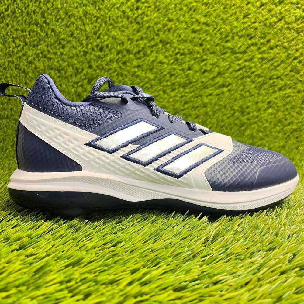 Adidas Icon 8 Mens Size 6.5 Blue White Athletic Running Outdoor Baseball Cleats